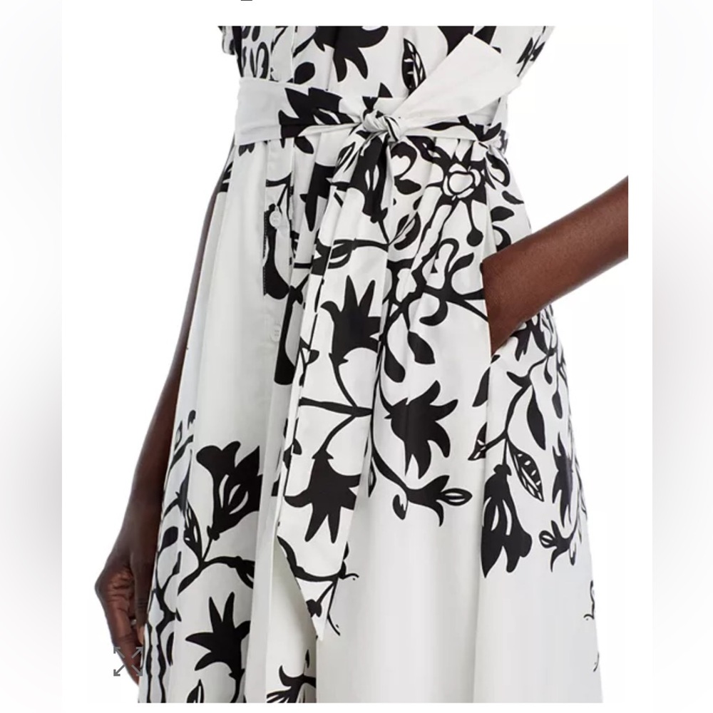 Tahari Floral Button Down Midi Dress - Picture 4 of 13
